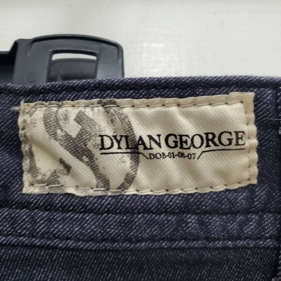 Dylan George Grace Regular Rise Skinny Dark Wash Chambray Denim Jegging Size 30 - Picture 7 of 8